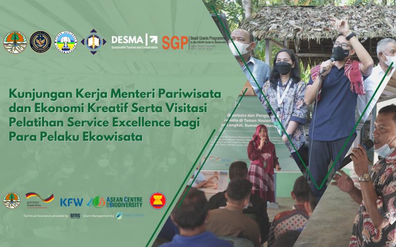 Visitation of Sandiaga Uno the Minister of Tourism and Creative Economy to DESMA Center project Location in the Gunung Leuser National Park, Langkat Regency, Sumatra Utara