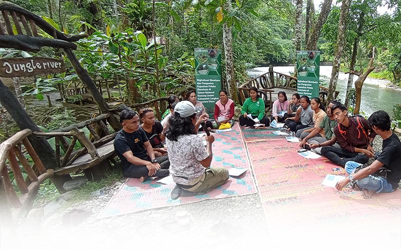 Social Media Management Training for Ecotourism Managers in Gunung Leuser National Park, Langkat Regency, North Sumatra.